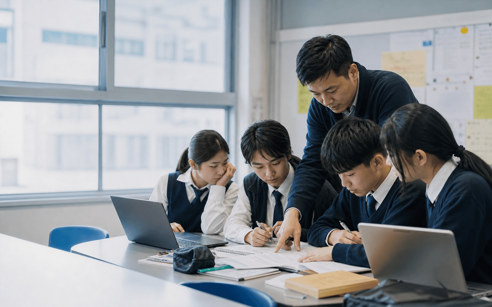 香港中學教師帶領學生進行協作學習活動